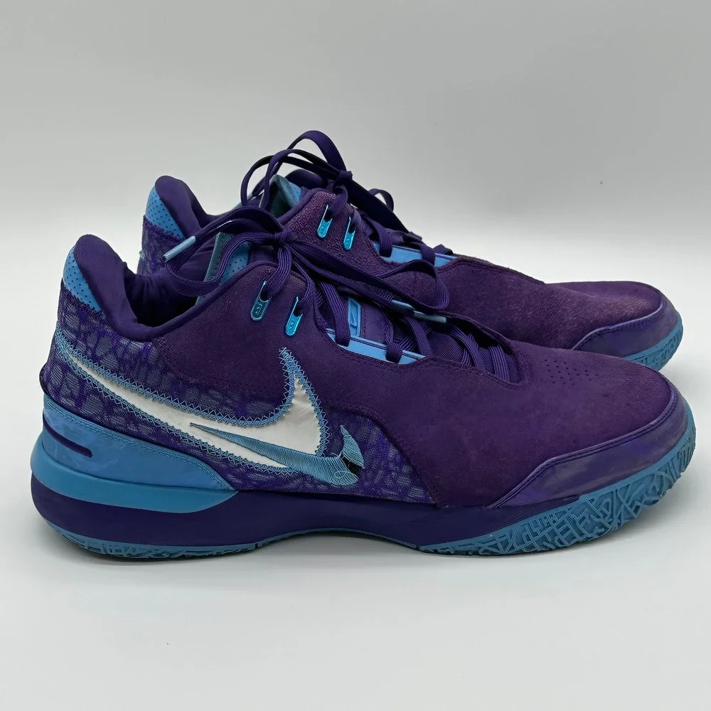 Nike Mens 13 LeBron NXXT Gen AMPD Purple Blue FJ1566-500 Basketball Sneakers